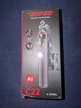 AI Tracking Gimbal Desktop Tripod C22 - Black